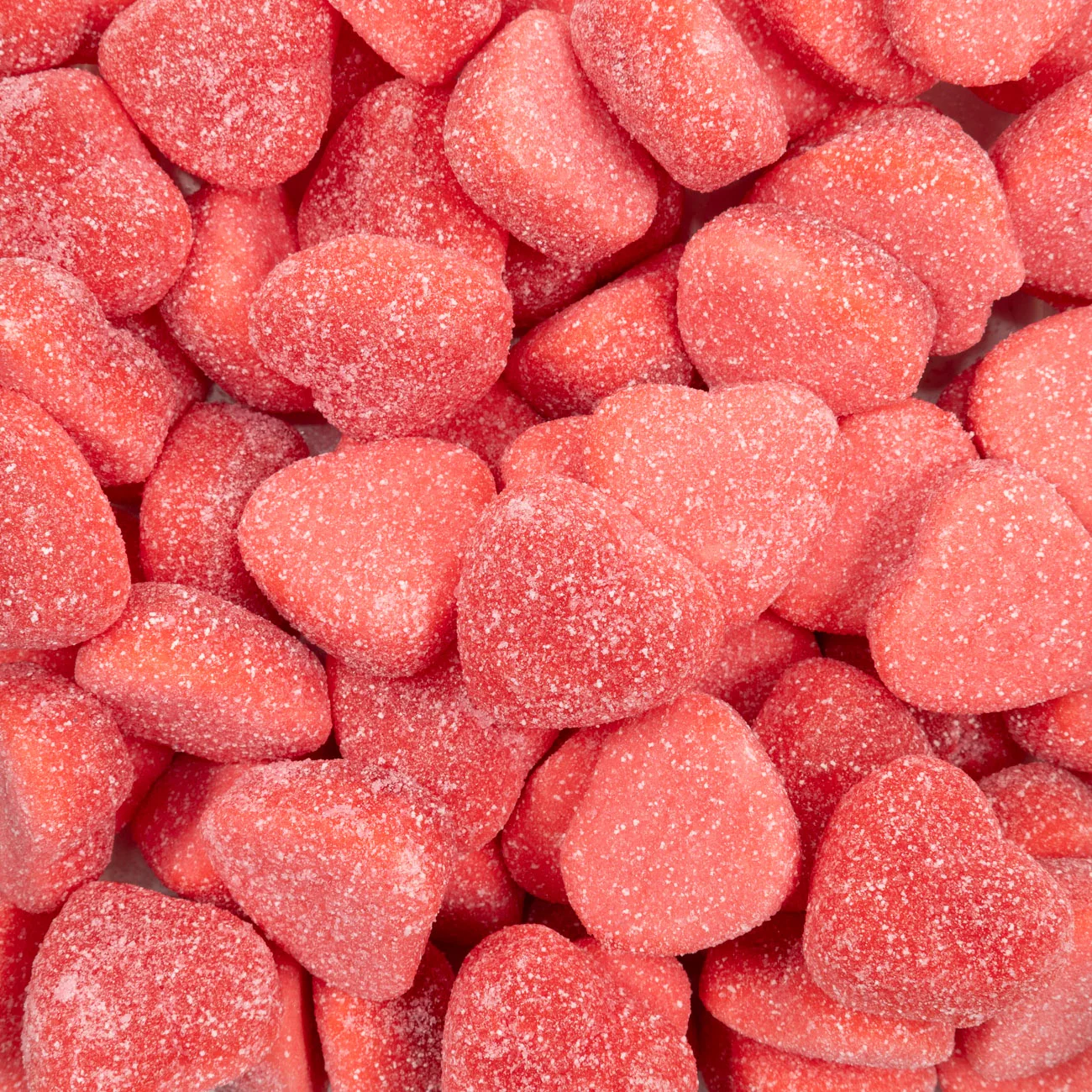 Sour Strawberry Filled Hearts